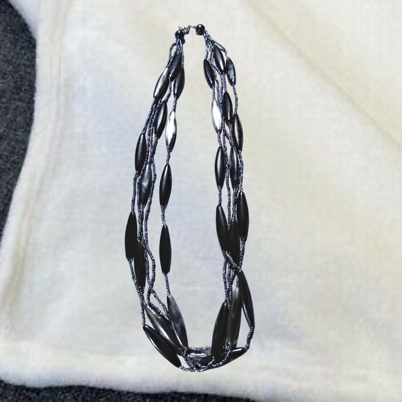 Jewelry - 🎄10/$20. Multilayered Black Necklace